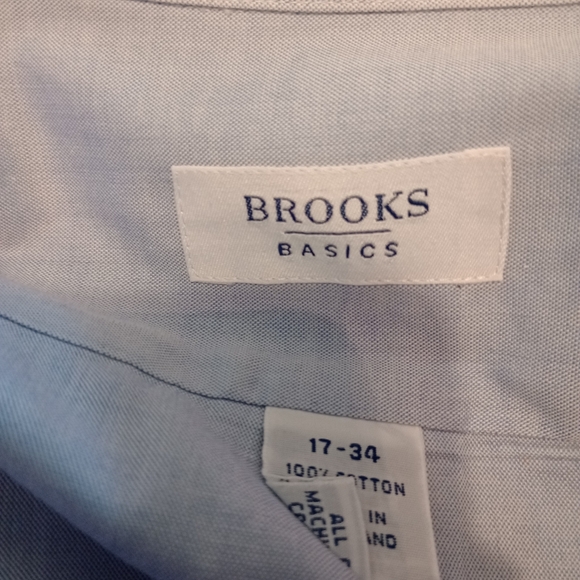Brooks Basics Light Blue Casual Button Down Shirt - Picture 1 of 4